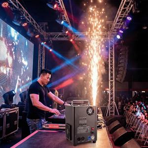 700W TI 콜드 스파크 머신 Ti 파우더 스파클러 머신 DMX 무선 리모컨 콜드 불꽃놀이 웨딩 파티 쇼 DJ 디스코 무대