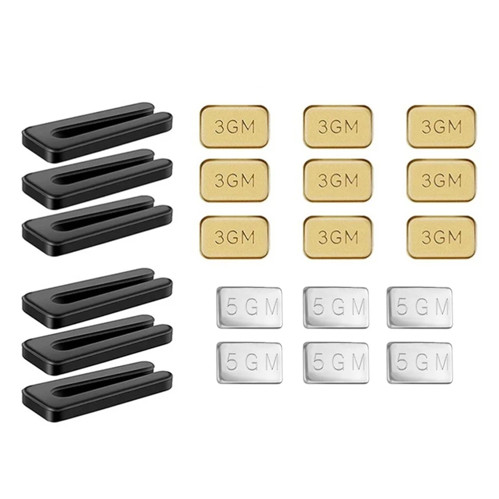 천장 선풍기 블레이드 밸런싱 키트 21PCS(3g 5g 무게 포함)는 주거용 및 산업용 팬에 적합합니다. 블랙 실버 골드