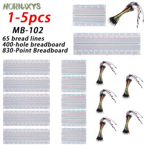 MB-102 프로토타입 브레드보드 400 830 포인트 무땜납 PCB 브레드보드 점퍼 와이어 케이블 보드 DIY 듀퐁 와이어 아두이노 키트용