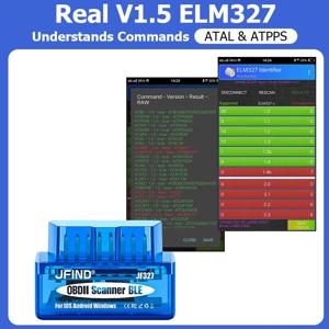 JFIND JF327 BLE ELM327 OBD 2 OBD2 자동차 진단 도구 PIC18F25K80 블루투스 5.1 안드로이드/IOS 자동차 스캐너 PK Vgate KONNWEI