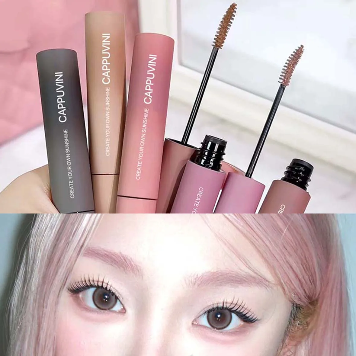 카푸비니 클라우드 미스트 아이브로우 틴트 번짐없는 자연스러운 3D 방수 빠른 건조 아이브로우 염색 크림 화장품