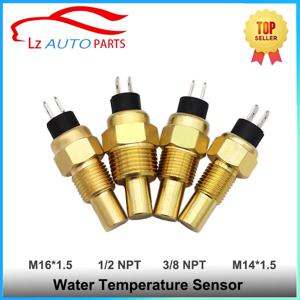 단축형 M16*1.5 1/2 21mm 3/8 17mm NPT M14*1.5 디젤 엔진 수온 센서 VDO 98 ± 3 ℃   알람 유니버설 제너레이터