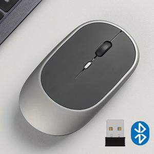 무선 마우스 충전식 마우스 게이머 듀얼 모드 블루투스 호환 2.4G USB 무음 마우스 노트북 패드 태블릿 맥북 마우스용