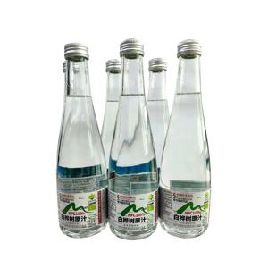 100% 천연 자작나무 수액 (백하수유) 무설탕 제로칼로리 건강음료 320ml, 6개