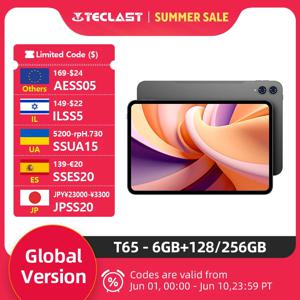 테클라스트 T65 태블릿 13.4인치 2K 120Hz 디스플레이 유니소크 T7280 옥타 코어 최대 26GB 램 128GB/256GB 롬 8000mAh 안드로이드 16 LTE 태블릿