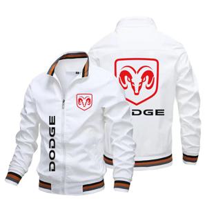 Dodge Logo Cars 여름 신작 남성용 봄버 캐주얼 아웃도어 패션 초박형 지퍼 스포어 재킷 2026