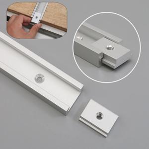 40/50cm 목공용 슬라이드 레일 또는 5개 M6/M8 T 슬롯 너트, 알루미늄 합금 T 슬라이더 고정 슬롯 슬라이드 리미트 가이드 (테이블쏘용)