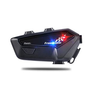 프리드콘 FX PRO 오토바이 메쉬 그룹 인터콤 헬멧 블루투스 헤드셋 (6명 라이더 동시 통화, 음악 공유, FM 라디오 지원)