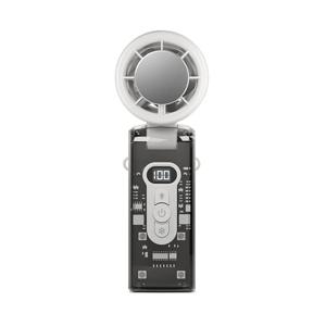 홈피쉬 휴대용 고속 냉각 팬 야외용 투명 메카 팬 USB 미니 데스크탑 터빈 아이스 가전 팬