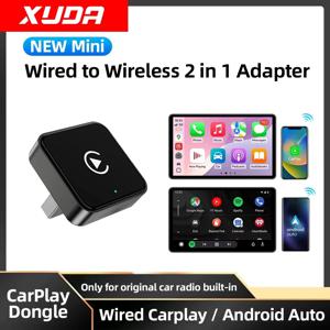 XUDA 새로운 무선 안드로이드 오토 어댑터 스마트 미니 박스 플러그 앤 플레이 범용 VW 토요타 닛산 혼다 포드 벤츠 2025용