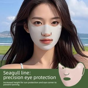 아이스 실크 야외 스포츠 자외선 차단 마스크 여름용 오픈형 입 코 통기성 마스크