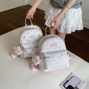 새로운 더블 숄더 아웃도어 백팩 대용량 여고생 가방 가벼운 고급스러운 디자인 북백