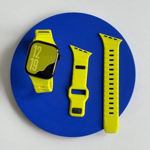 애플워치 울트라 49mm 40mm 41mm 44mm 45mm 46mm용 실리콘 스포츠 스트랩, 코레아 팔찌, 아이워치 시리즈 11 10 9 8 7 6 5 SE 호환