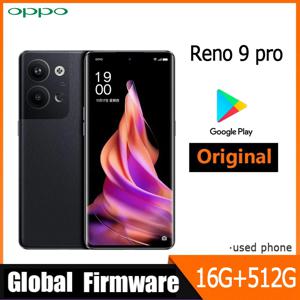 OPPO Reno 9 Pro 5G 스마트폰 글로벌 펌웨어 MTK Dimensity 8100-Max 6.7인치 16GB 512GB 50MP 중고폰