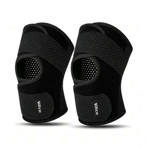 2PCS 무릎 보호대 압축 탄성 무릎 패드 무릎 지지대 관절 보호대 피트니스 장비 부상 회복 보호대 미끄럼 방지