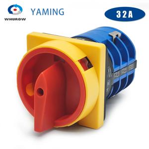 LW26-32GS 5.5N/3 모터 정방향 및 역방향 범용 전송 선택기 32A 삼상 OFF-ON 자물쇠 캠 스위치