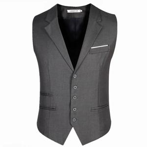 M-6XL 남성용 드레스 조끼 슬림 피트 남성 정장 조끼 남성 양복 조끼 Gilet Homme 캐주얼 민소매 공식 비즈니스 자켓 플러스 사이즈