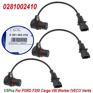 하이 퀄리티 0281002410 크랭크 샤프트 위치 센서 4890189, F-250 VW 노동자 Iveco Vertis용, BG5X6C315BA 2R0906433, 1 개, 5 개