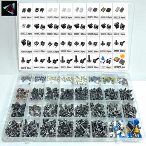 620pcs 32 값 촉각 푸시 버튼 스위치 SMD 마이크로 순간 택트 스위치 구색 키트 상자와 자동차 원격 제어