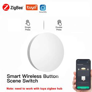 Tuya ZigBee 버튼 장면 스위치 지능형 연결 스마트 스위치 스마트 라이프 Zigbee 장치와 배터리 구동 자동화 작업