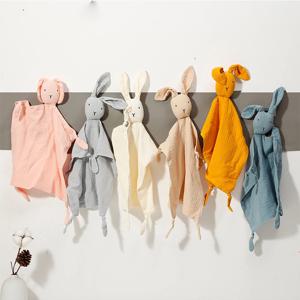 아기 코튼 모슬린 이불 담요, 부드러운 신생아 수면 인형, 어린이 패션 수면 장난감, 진정 타올 턱받이