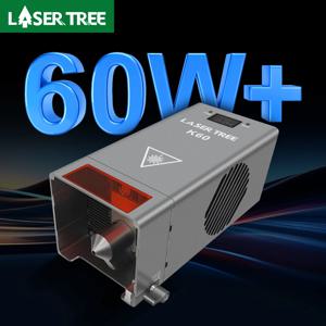 레이저 트리 K60 60W 광 전력 레이저 모듈 CNC 레이저 조각기 절단 목공 DIY 도구에 대한 조정 가능한 20W/40W 전력