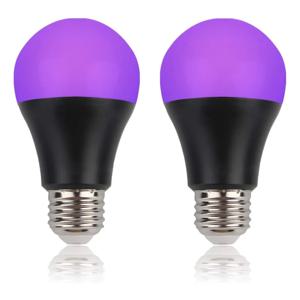 검은 전구 9W LED UV 블랙라이트 395-400nm 어두운 바디 페인트 형광 포스터 네온 글로우 램프에 블랙라이트 글로우