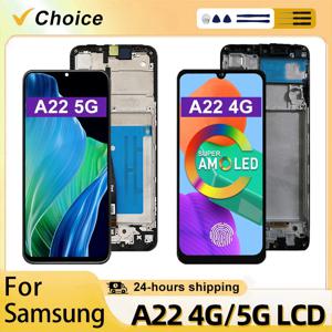 삼성 갤럭시 A22 4G LCD A225 용 IPS 디스플레이, 터치 스크린, 삼성 A22 5G 디스플레이 A226 LCD 디지타이저 교체 부품