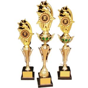 황금 도금 상 트로피 플라스틱 경쟁 스포츠 게임 보상 상금 컵 별 학교 보상 공급