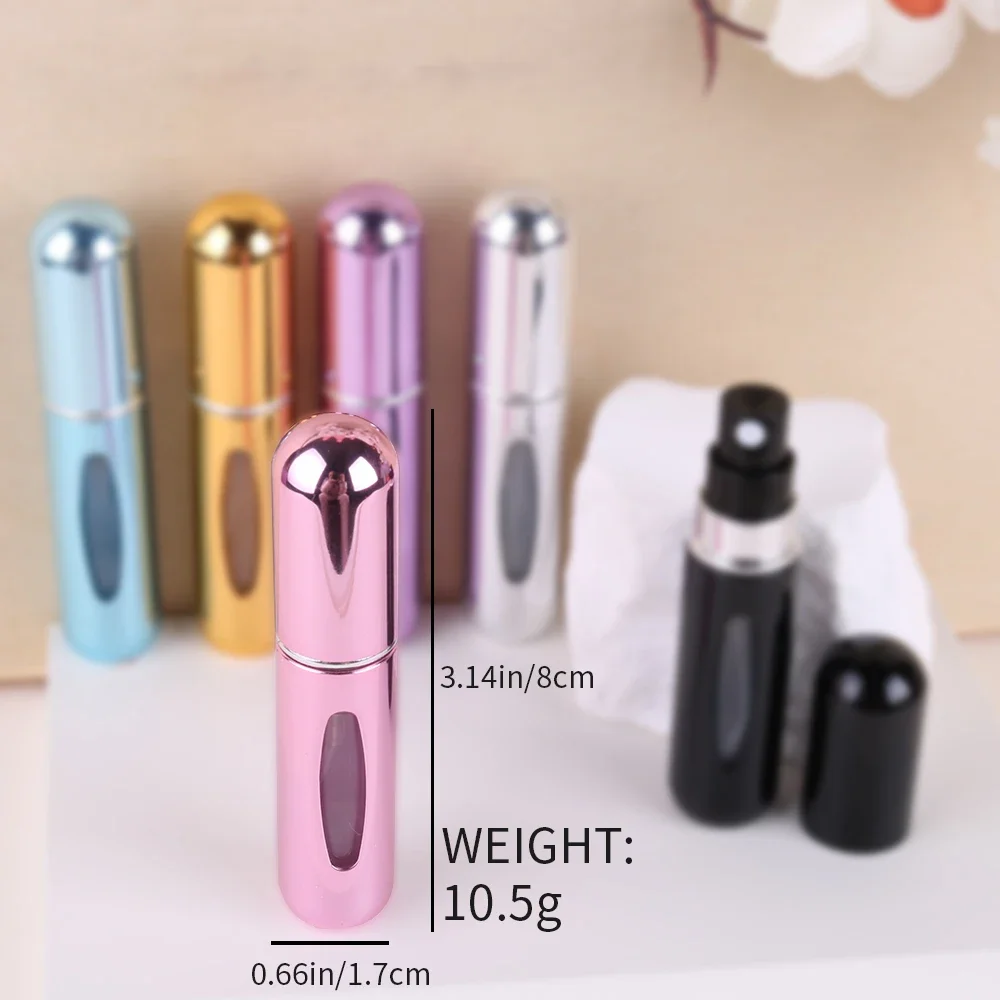 5/10pcs 5ml 향수병 세트 환경 친화적 인 재료 향수 스프레이 병 미니 휴대용 보습 용기