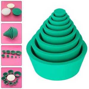 9pcs 흡입 병 매트 고무 필터 콘 부드러운 스토퍼 여과 어셈블리 어댑터 테이퍼 실리콘 고무 스토퍼 깔때기