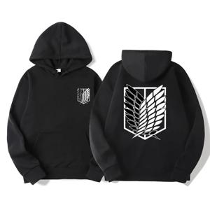 Attack on Titan 남성 여성 애니메이션 후디, 스트리트웨어 풀오버, 하라주쿠 신게키 노 교진 후디, 맨투맨 의류