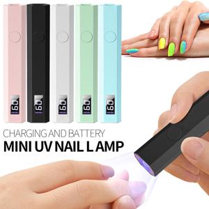 YIKOOLIN 휴대용 네일 건조기 기계 USB 미니 네일 건조기 램프 모든 네일 젤 네일 램프 홈 살롱을 치료하기위한 UV LED 네일 라이트