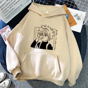 Hunter X Hunter Anime 까마귀 남성용 여성용 Kurapika 만화 스웨터 양털 가을 겨울 고딕 하라주쿠 후드 풀오버
