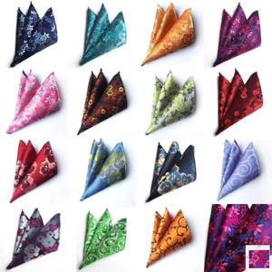 럭셔리 남성용 손수건, 꽃무늬 꽃, Hankies, 비즈니스 포켓, 사각 가슴 수건, 25*25cm