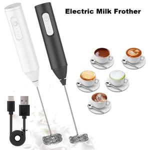 무선 전기 우유 거품기, USB 미니 블렌더 3 속도 커피용 휴대용 우유 거품기, 카푸치노 거품 제조기 거품기