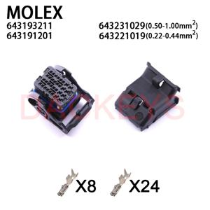 1세트 643193211 643193219 643193216 643191201 32핀 모렉스 ECU 자동차 커넥터 CMC 리셉터클 와이어 하네스