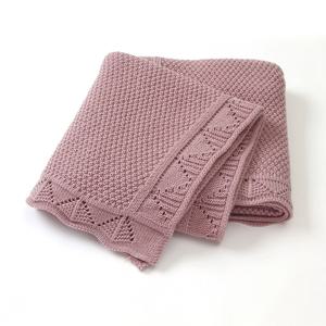 아기 담요 니트 유아 소년 침구 소녀 이불 100*80CM 격자 무늬 신생아 유모차 Swaddling Wrap Fashion Hollow Out Super Soft