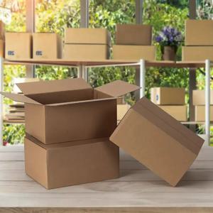 20Pcs 익스프레스 박스 이동 상자 종이 골판지 패키지 보관 상자 공예 헤비 듀티 배송 포장 상자