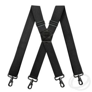 남성용 헤비 듀티 작업 멜빵 조정 가능한 탄성 3.5cm 폭 X자형 4개 회전 스냅 후크 바이커 스노우보드 바지 교정기