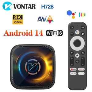 VONTAR H728 안드로이드 14 TV 박스 Allwinner H728 Octa Core Cortex A55 지원 8K 비디오 4K 1000M LAN Wifi6 미디어 플레이어 냉각 팬