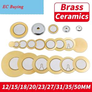 10개 압전 피에조 세라믹 웨이퍼 플레이트 버저 스피커 직경 12 15 18 20 23 27 31 35 50mm 아두이노 DIY 전자제품용