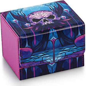 TCG 카드용 덱 박스, 트레이딩 카드 보관함 (120개 이상 슬리브 카드 수납 가능) PU 가죽 카드 박스, CCG 매직 카드 호환
