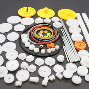 82pcs/세트 플라스틱 기어 DIY 액세서리 장난감 자동차 로봇 모델 키트 A0KF 용 세트