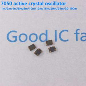 5pcs SMD 5070 7050 5*7 활성 수정 발진기 OSC 25MHZ 6M 8M 10M 11.0592M 12M 16M 20M 24M 25M 33M 40M 48M 50M 60M 100M 125M