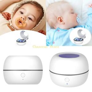 화이트 휴대용 젖꼭지 소독기 UVC 라이트 박스 3분마다 소독 USB C 충전식 젖꼭지 및 틀니용