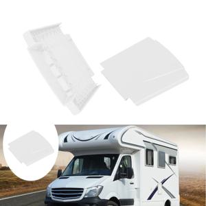 1개 야외 모터홈 전기 연결 소켓 플랩 뚜껑 교체용 흰색 플라스틱 내장형 카라반 캠핑카 액세서리