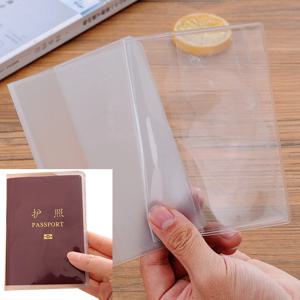 1Pc/2Pcs/4Pcs 여권 보호 케이스, 투명한 반투명 소재로 제작, 폴리염화비닐, 방수 문서 가방