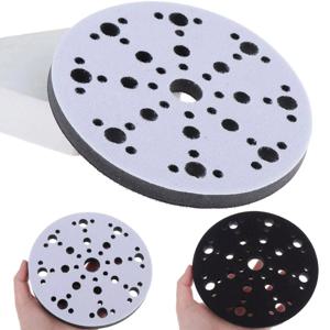 6인치 150mm 49홀 소프트 스펀지 인터페이스 패드 샌딩 패드용 훅 루프 샌딩 디스크 샌더 백킹 패드 버퍼