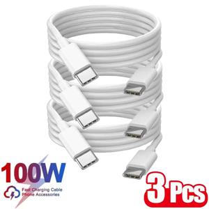 3개입 PD 100W USB C to USB 타입 C 케이블 고속 충전 데이터 케이블 화웨이 삼성 샤오미 맥북 아이패드 데이터 라인 타입 C to 타입 C